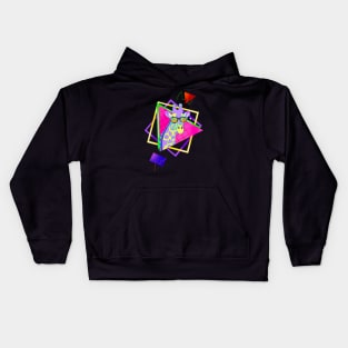 80’s Neon Giraffe Kids Hoodie